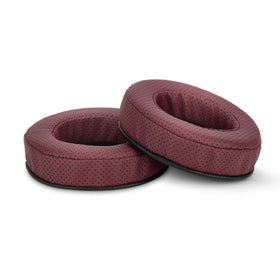 Brainwavz XL perforated red earpads brand label indicating ready replacement.