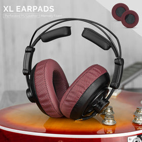 Brainwavz XL earpads with perforated red finish in packaging.