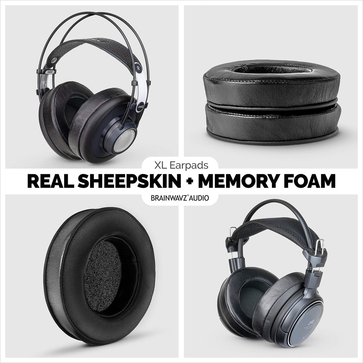 BRAINWAVZ pad mounted on headphone demonstrating secure fit and comfort