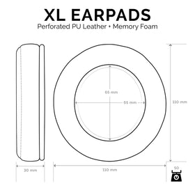 Brainwavz XL earpads fit Fostex round-cup headphones for better isolation