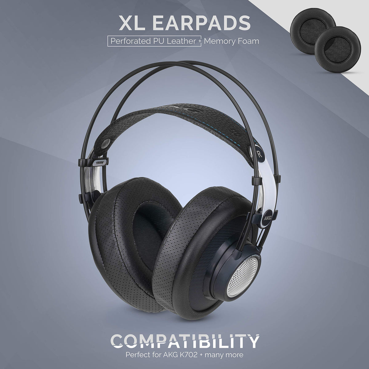 Brainwavz XL earpads for Sony round-cup headphones, plush and durable padding
