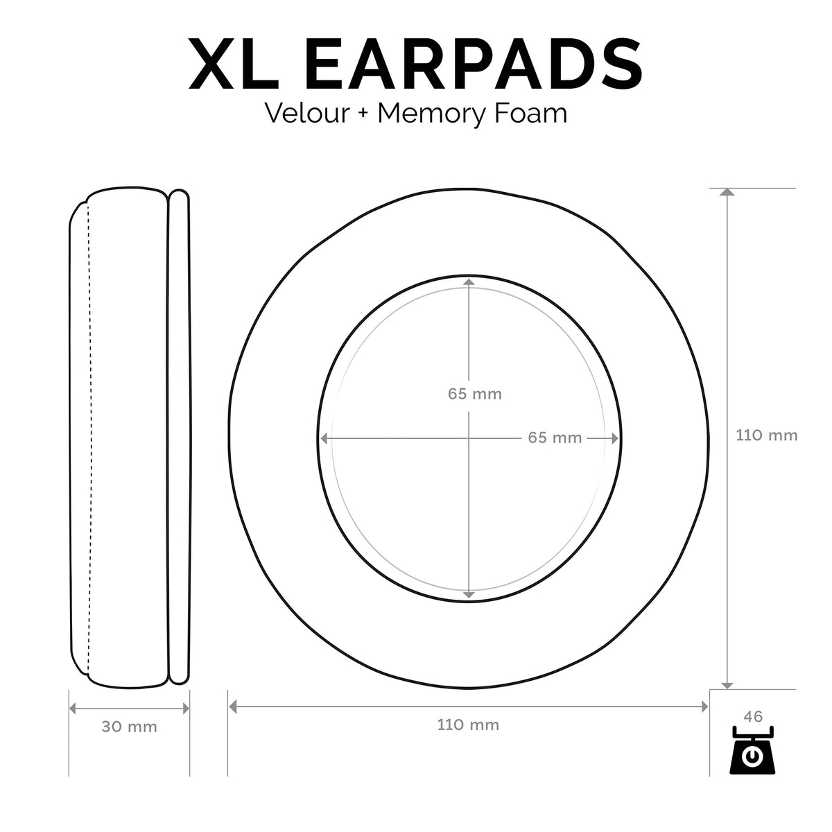 Compatible with Sony, Philips, Fostex, and other large over-ear models.