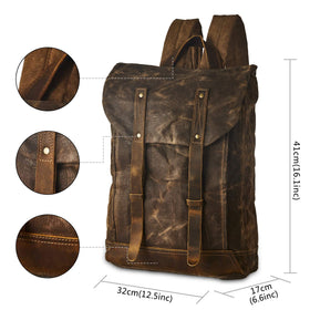 BRASS TACKS Leathercraft laptop compartment fits a 15.6 inch device