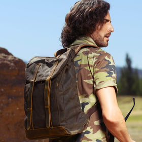BRASS TACKS Leathercraft travel-ready backpack for weekend trips