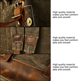 BRASS TACKS Leathercraft laptop compartment fits up to 15.6-inch laptops securely.