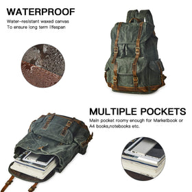 BRASS TACKS Leathercraft multi-pocket design keeps cables and phones organized