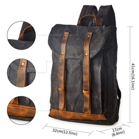 BRASS TACKS Leathercraft side pocket detail shows easy-access organization on the go.