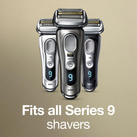 Braun Series 9 Pro shaver head attachment ready for quick replacement