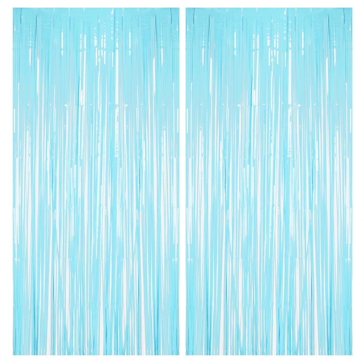 BRAVESHINE front packaging showing two pastel blue fringe curtains and benefits