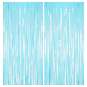 BRAVESHINE front packaging showing two pastel blue fringe curtains and benefits