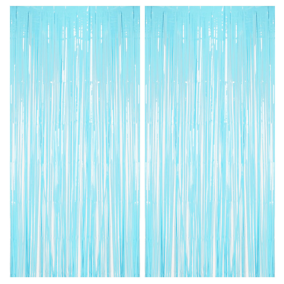 BRAVESHINE front packaging showing two pastel blue fringe curtains and benefits