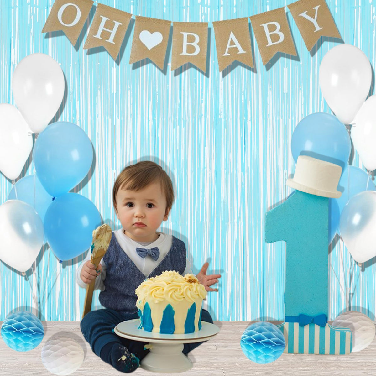 BRAVESHINE two panels side by side covering a wide party wall effectively