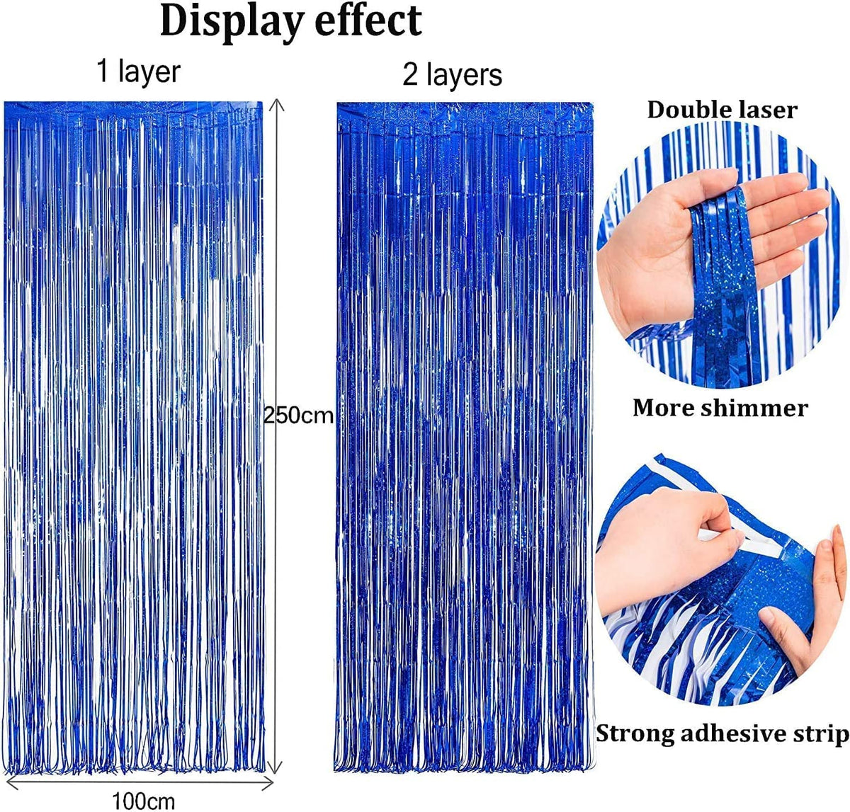 BRAVESHINE metallic backdrop curtain suitable for ceremony or stage backdrops.