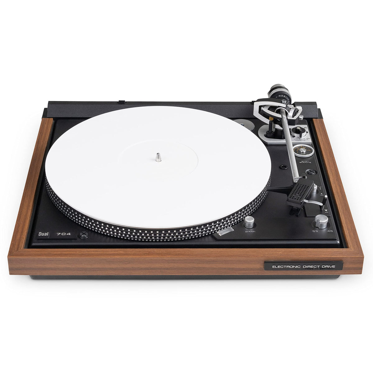 Break Tradition acrylic mat blue variant demonstrates vibrant contrast with records
