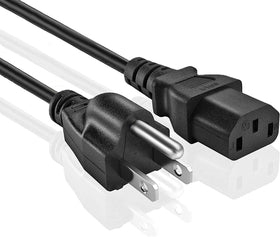 BRENDAZ 15-foot cord with NEMA 5-15P to IEC 320-C13 for reliable PC connections.