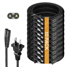 Brendaz AC2 prong power cord compatible with PS5 and PS4 for reliable console power