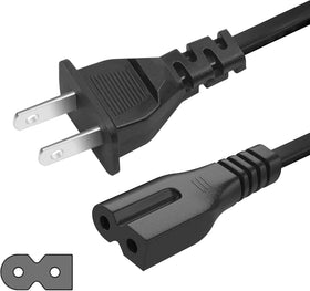 BRENDAZ close-up of IEC C7 polarized connector for secure device fit
