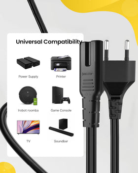 BRENDAZ cable plugged into a printer demonstrating convenient replacement benefit
