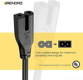 BRENDAZ 10ft cord stretched to show length and flexible routing benefit