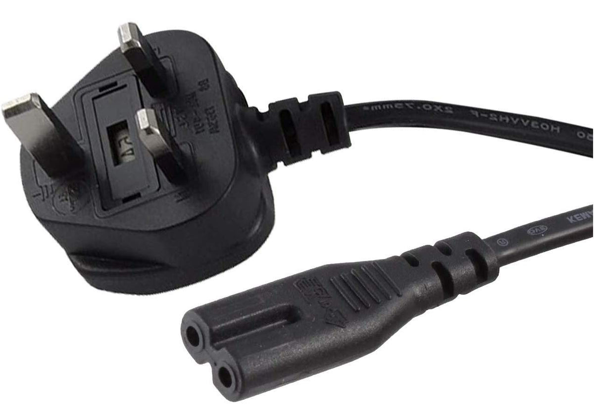 Brendaz UK printer cord IEC-320-C7 to CEE 7/16 shown for reliable UK travel setups