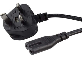 Brendaz UK printer cord IEC-320-C7 to CEE 7/16 shown for reliable UK travel setups