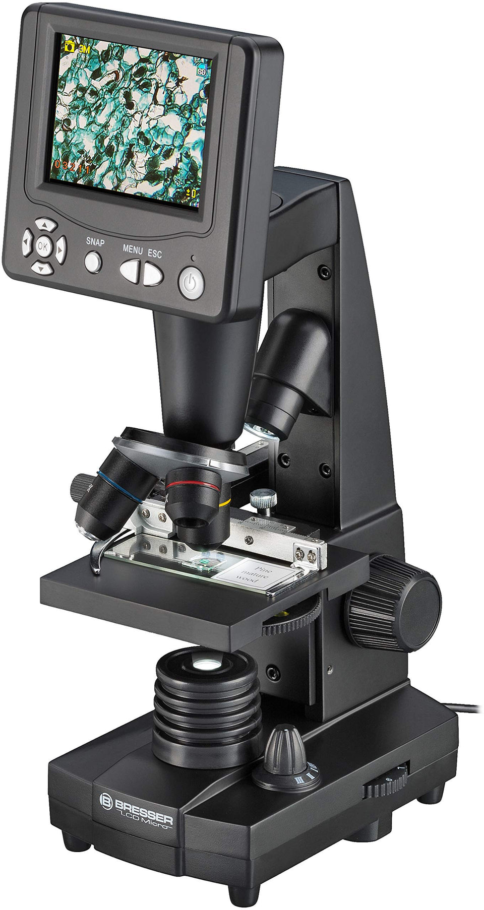 BRESSER LCD-Microscope screen view for group demonstrations and easy sharing.