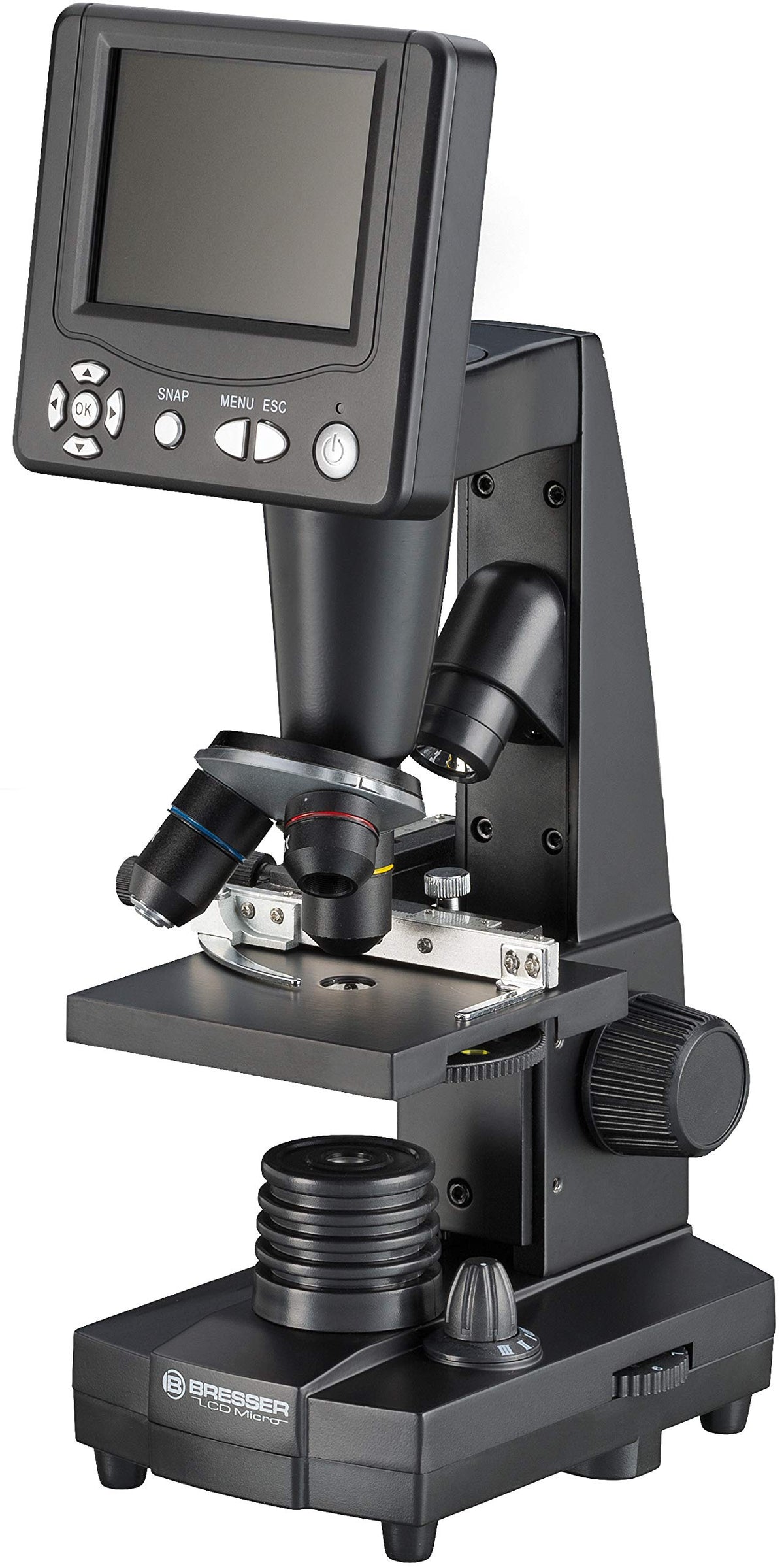 BRESSER LCD-Microscope digital-zoom view enables up to 1600x magnification for details.