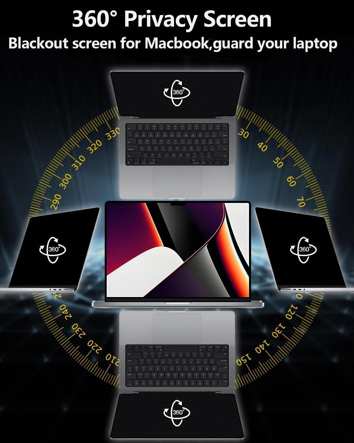 Brevynx privacy filter suited for public spaces offering discreet screen visibility.