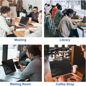 Brevynx private-use in public spaces keeps sensitive information discreet on MacBook Pro 14