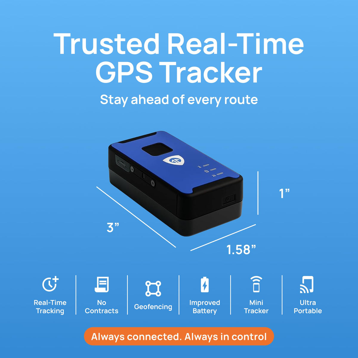 BrickHouse Security Spark Nano 7 supports geofence alerts and speed monitoring.