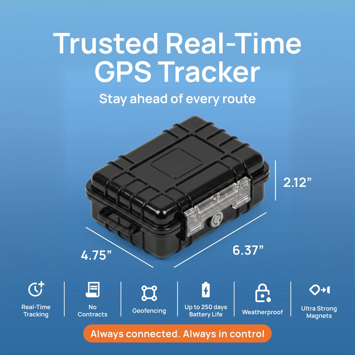 Brickhouse Security tracker mounted under a car showing hidden placement and secure magnetic hold benefit