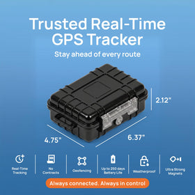 Brickhouse Security tracker mounted under a car showing hidden placement and secure magnetic hold benefit