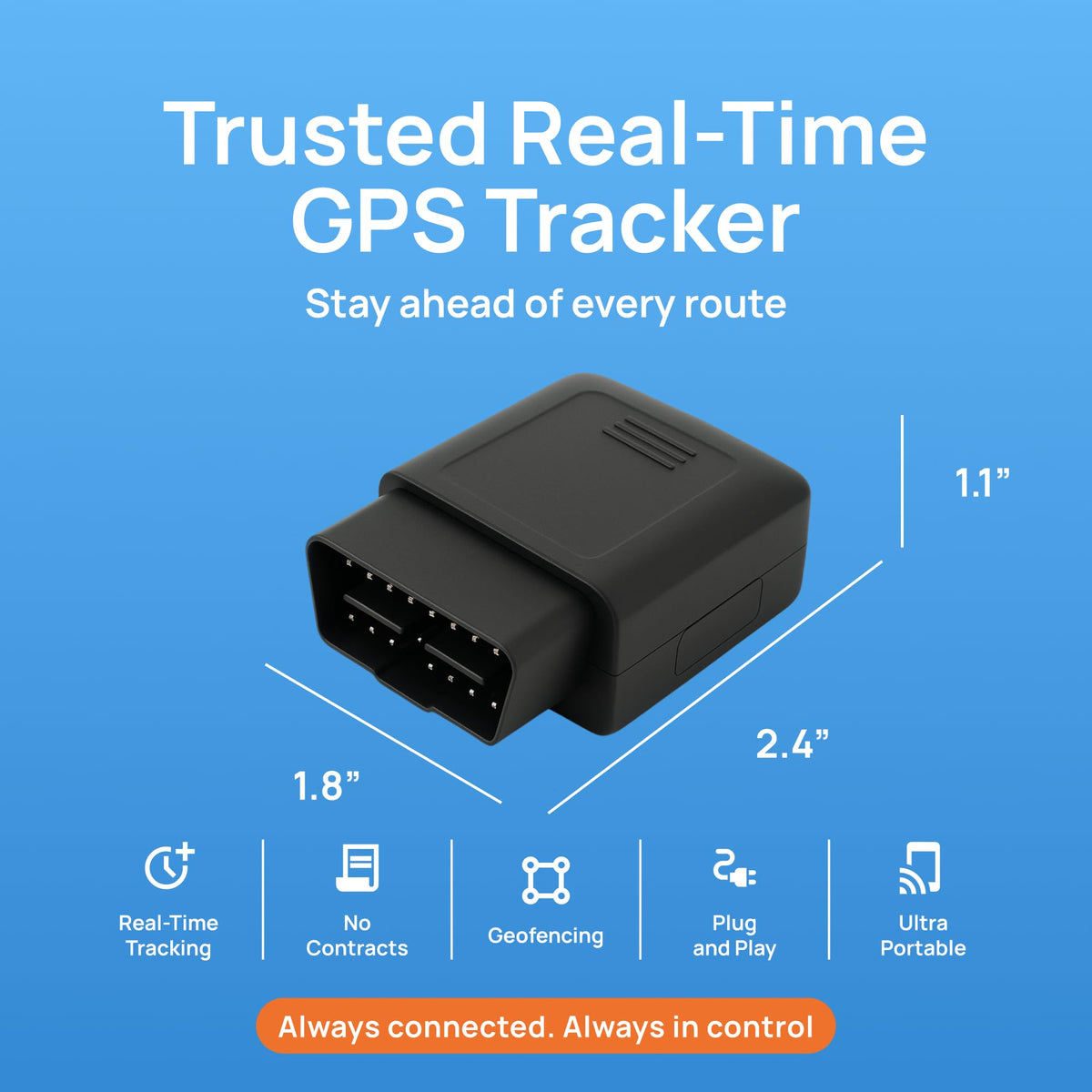 Brickhouse Security TrackPort held in hand for size comparison showing portable convenience