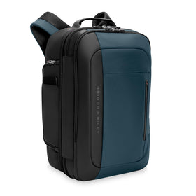 Briggs & Riley ZDX Convertible Bag shown in duffle mode for easy packing.