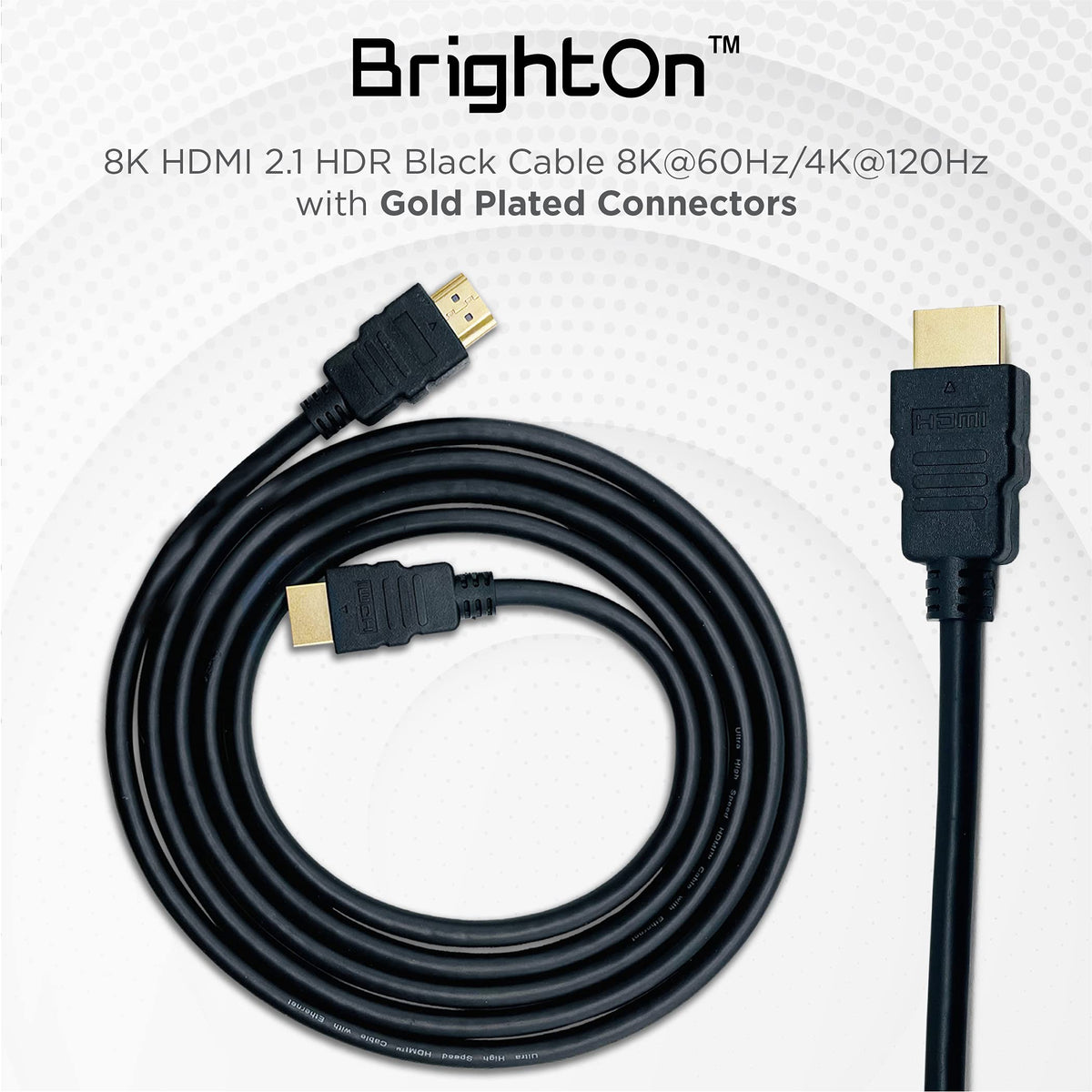 BrightOn 2-meter cables offer flexible placement in living room setups