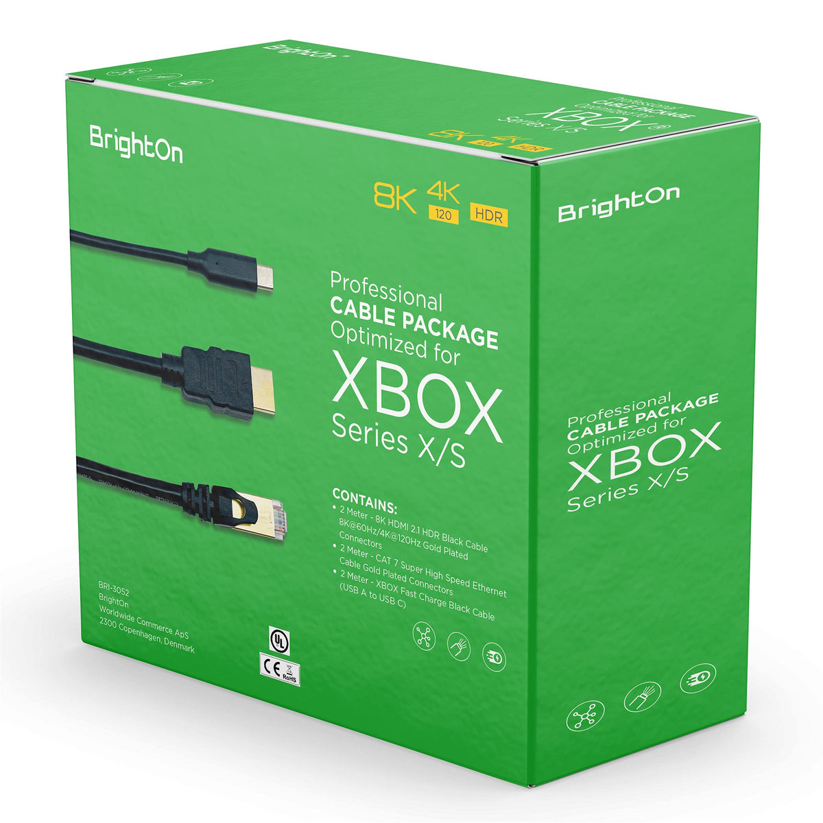 BrightOn optimized cable package for Xbox setup enhances reliable connections and streamlined gaming setup