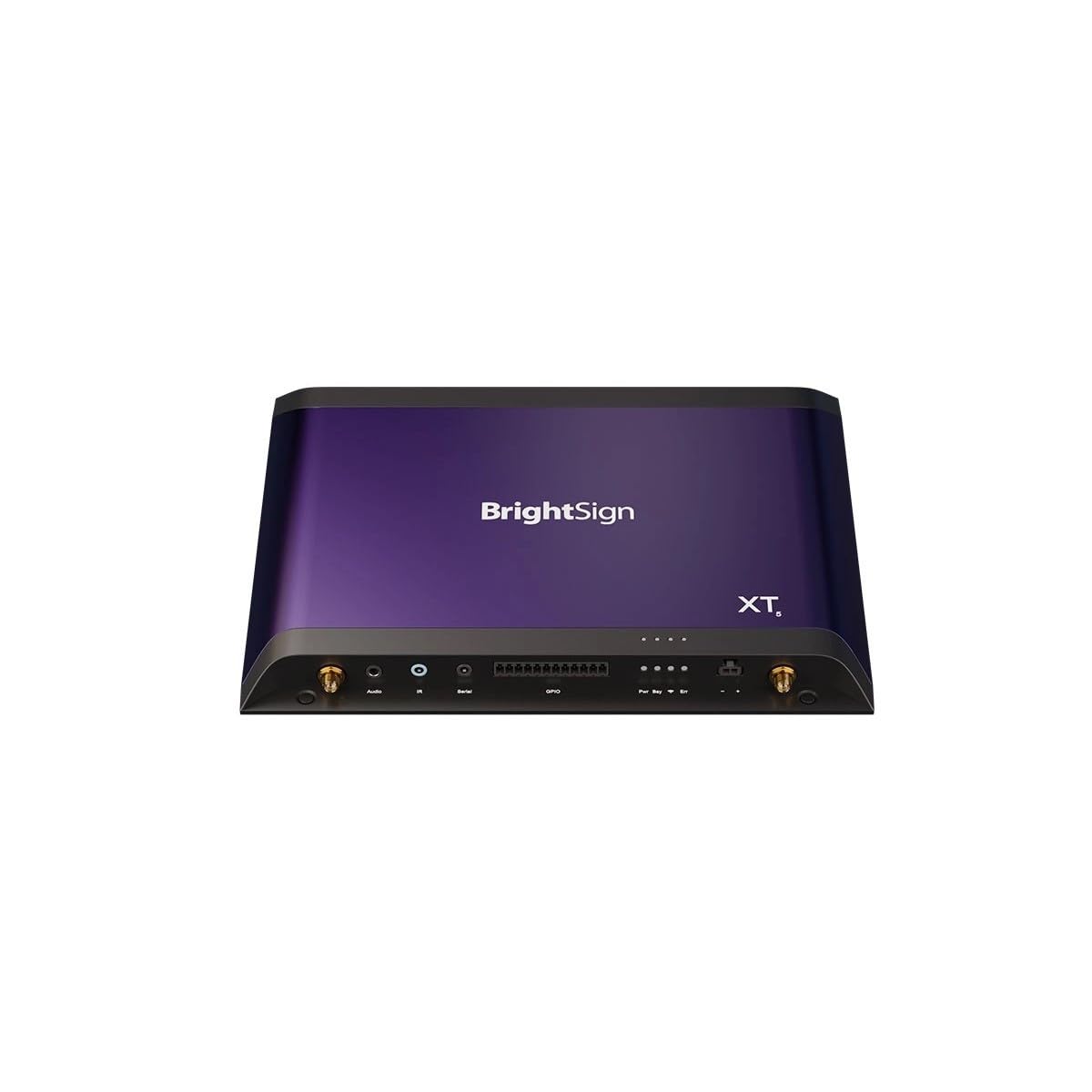 BrightSign XT1145 front view shows slim, wall-mount friendly design.