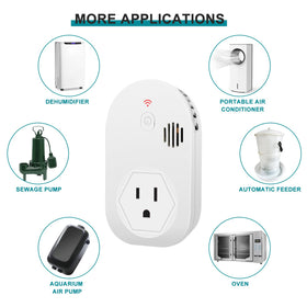 Briidea Power Alarm suitable for aquarium and sump pump monitoring indoors.