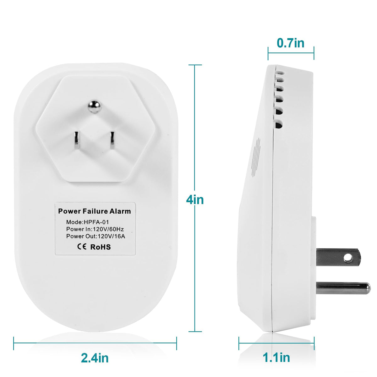 Briidea Power Alarm used for fridge monitoring and outage alerts.
