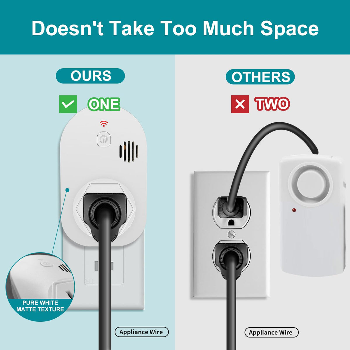 Rechargeable battery included with Briidea Power Alarm for continuous readiness.