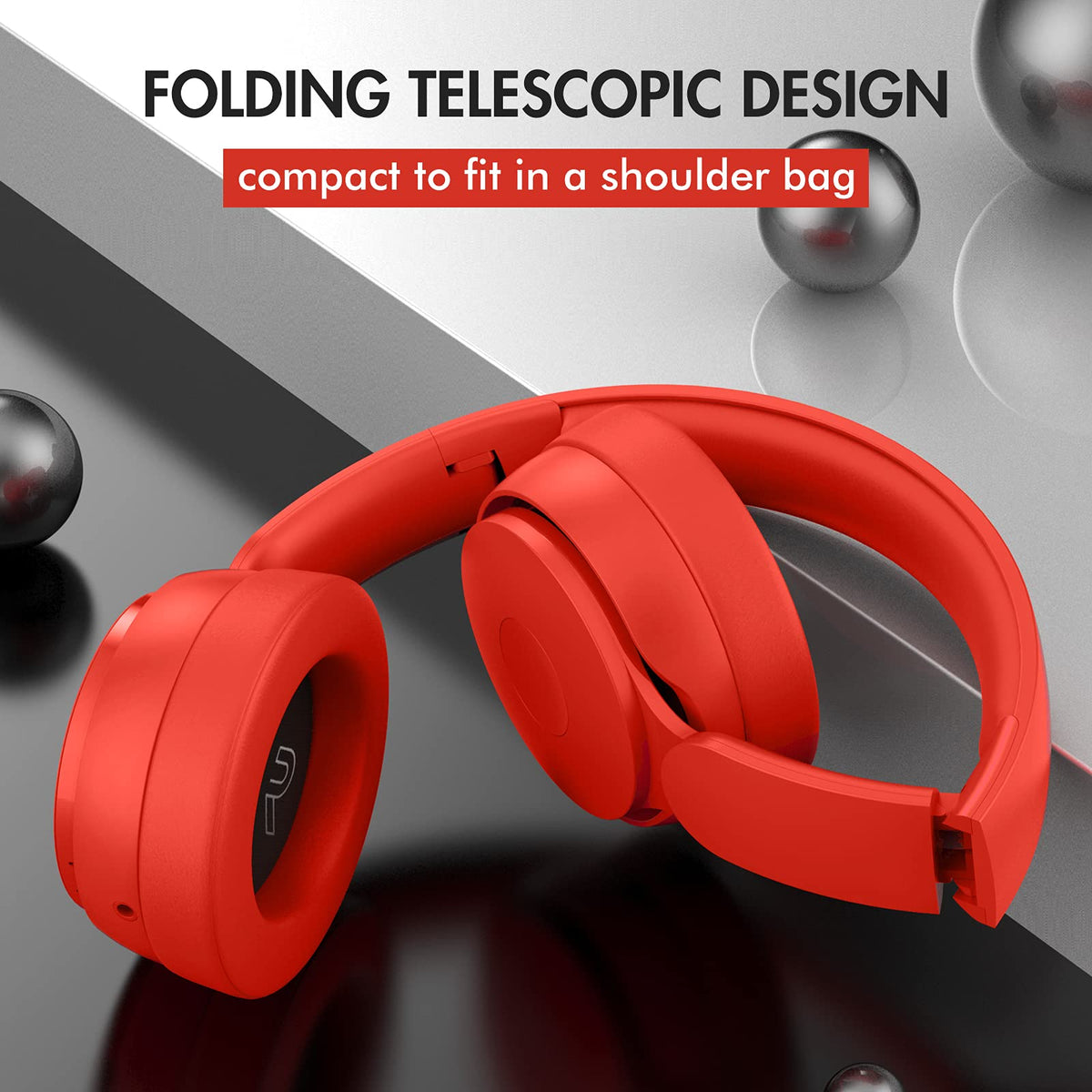 BRNEWO headphones red packaging box emphasizing gift-ready presentation
