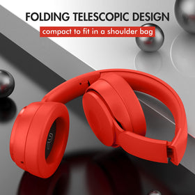 BRNEWO headphones red packaging box emphasizing gift-ready presentation