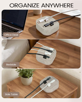 Brolena stable non-slip base maintains neat setup on any surface