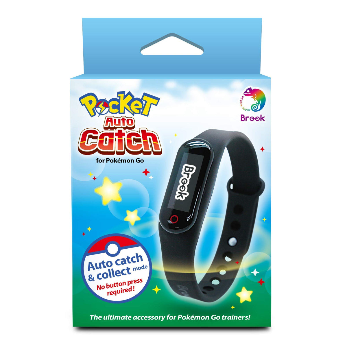 Brook Pocket Auto Catch mounted on wrist strap, demonstrating comfortable wear and quick access benefits
