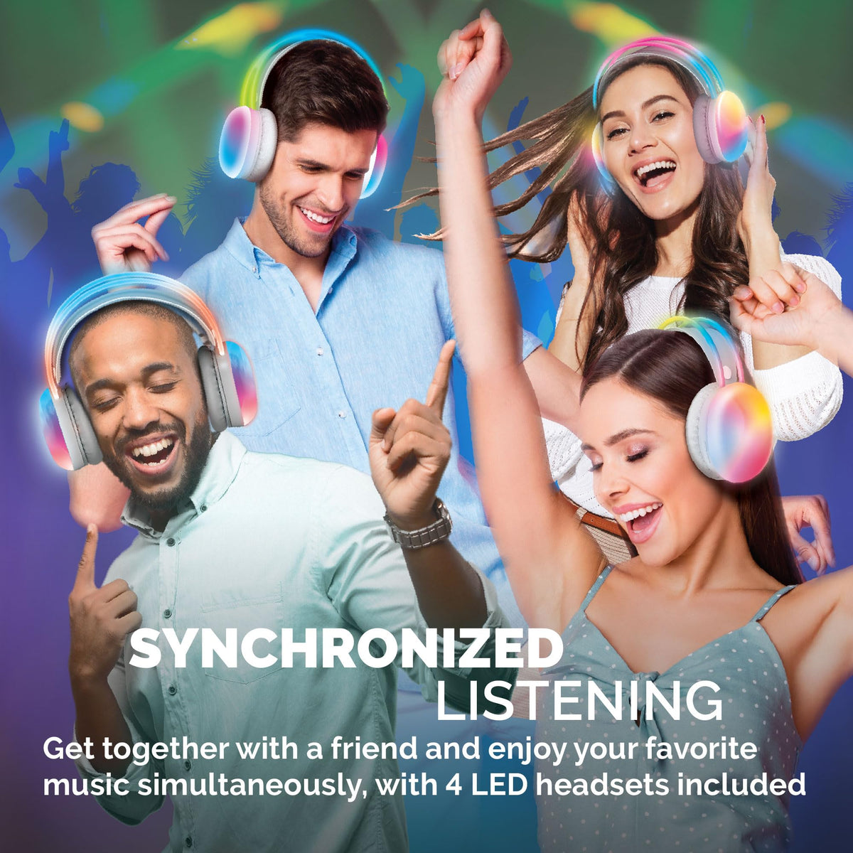 Brookstone multi-user headphones ideal for shared private listening.