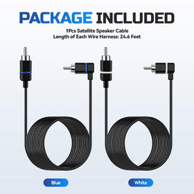 Broqixin 18 AWG pure copper conductors provide reliable, stable audio across speakers