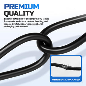 Broqixin package includes two cables for quick replacement and easy installation