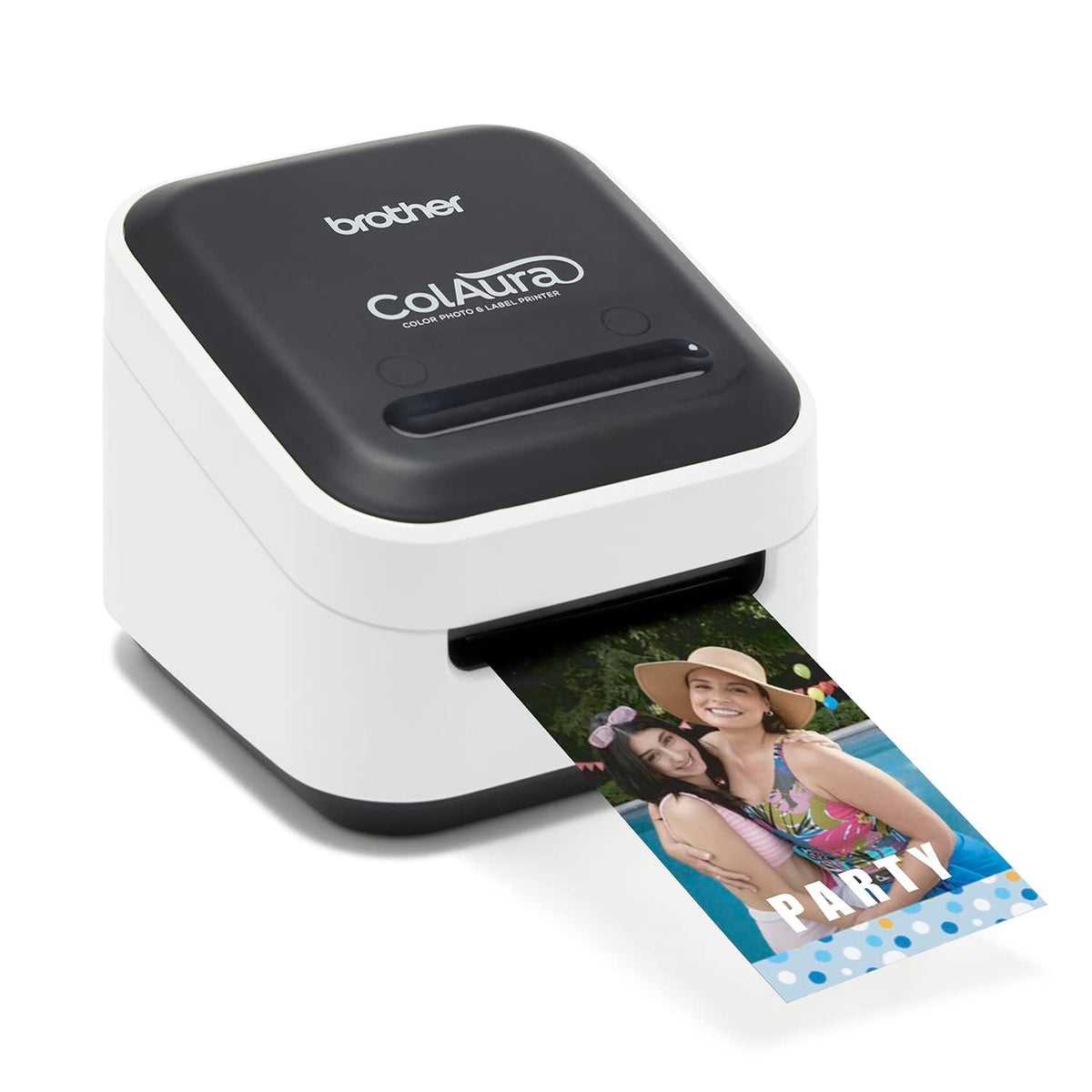 Brother ColAura VC500W wireless print showcases on-demand labels and photos for home organization.
