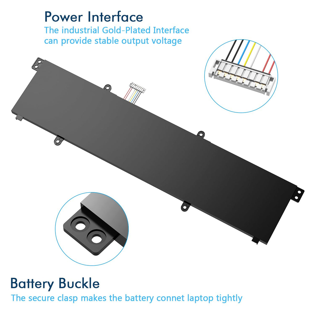 BRTONG battery installed inside Asus VivoBook demonstrating straightforward replacement and restored power