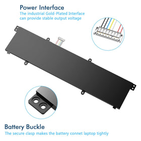 BRTONG battery installed inside Asus VivoBook demonstrating straightforward replacement and restored power